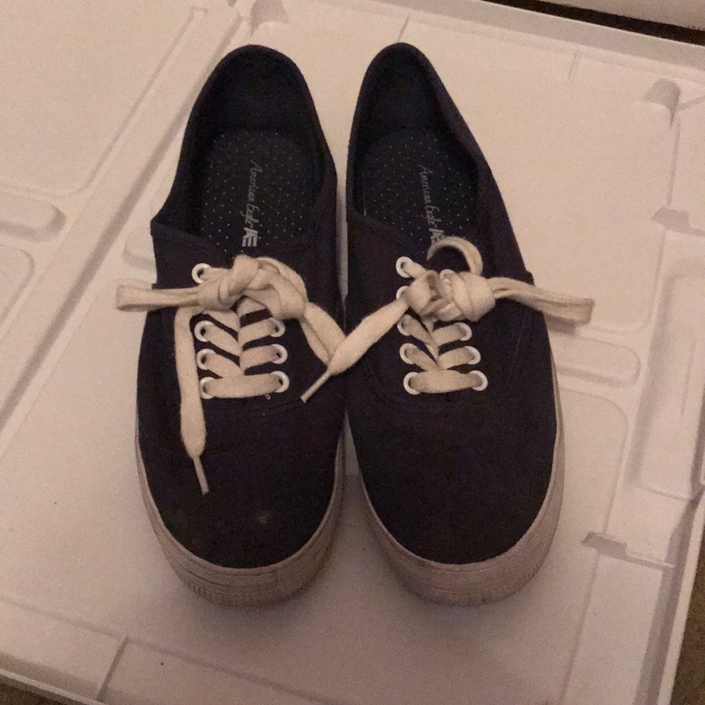 Navy blue shoes
